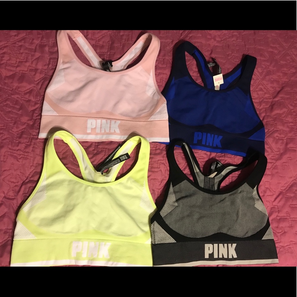 PINK cool and comfy sports bras